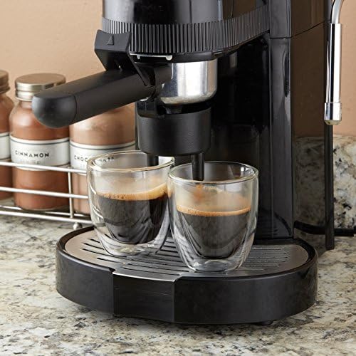 Glass Espresso Cups Set of 4 - Double Walled Espresso Cup 2.7 OZ