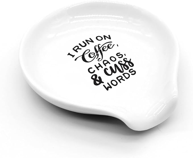 Funny Coffee Spoon Holder-Coffee Spoon Rest-Cafe Bar Station Accessories-I Run - Image 3