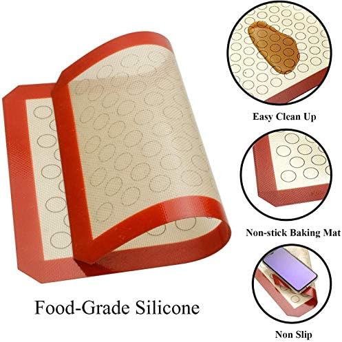 Wildone Baking Sheet with Silicone Mat Set, Set of 6