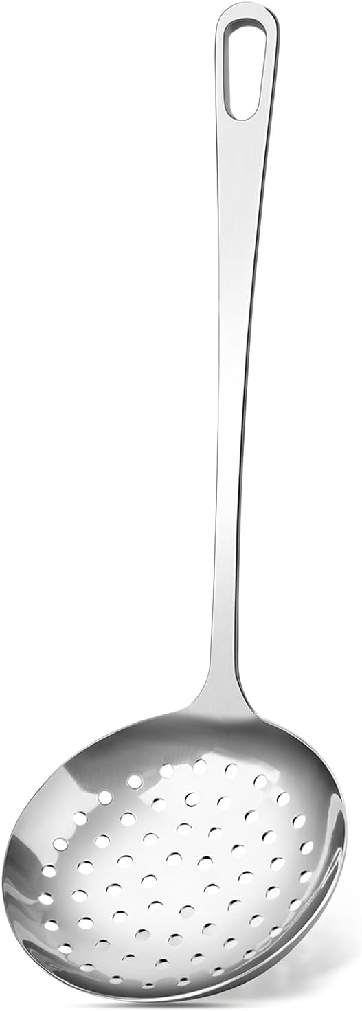 Stainless Steel Cooking Spoon, Slotted Metal Serving Spoon, Heavy Duty Sturdy by Unknown