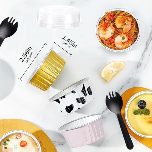 Mini Loaf Pans with Lids and Spoons, Mini Cake Pans for Baking