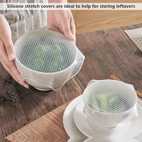 Silicone Bowl Lids, 3 Different Sizes, Reusable