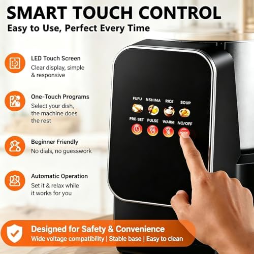 Smart Automatic Swallow Food Maker, Stainless Steel Fufu Machine