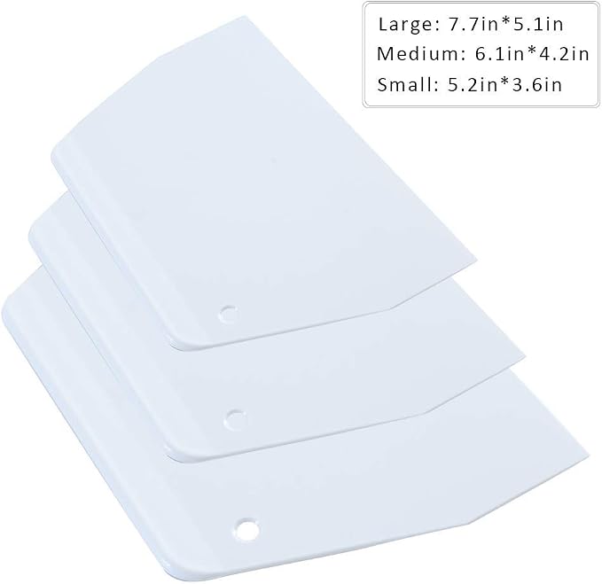 Luckycivia 3-Piece Trapezoidal Plastic Scraper - Image 2