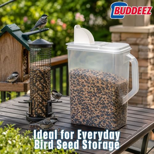 Buddeez Bulk Food Storage Container 8 Quart All Purpose Clear
