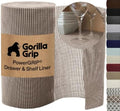 GORILLA GRIP powerGRIP Drawer Shelf and Cabinet Liner, 12"x10', Beige