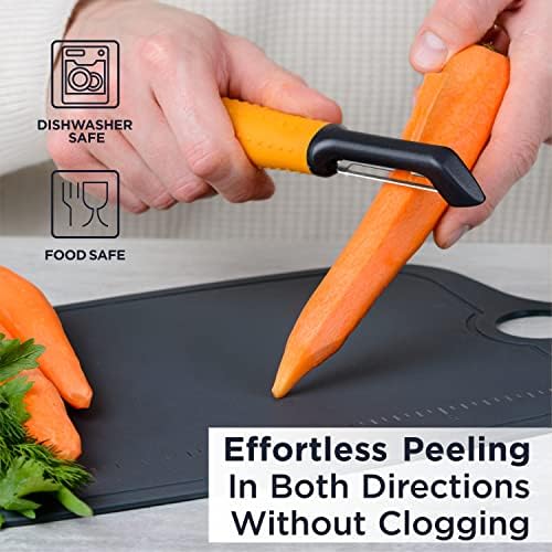 Deiss PRO Swivel Vegetable Peeler - Sharp Stainless Steel Peeler With