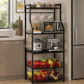 Garvee 5-Tier Kitchen Bakers Rack with 2 Wire Baskets