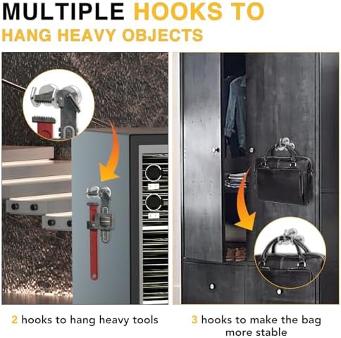 DIYMAG Magnetic Hooks, 20pcs, 30lbs+