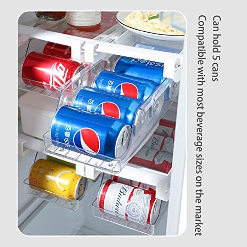 KAYKAI 2 PCS Hanging Soda Can Organizer for Refrigerator