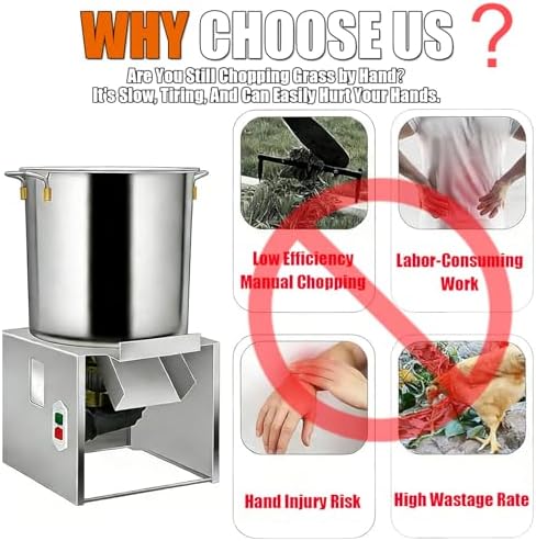 Electric Vegetable Chopper, 1000W, 50-200kg/H Capacity