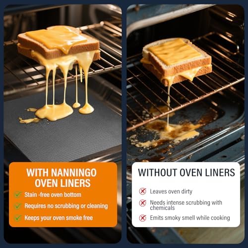 PTFE Oven Liner Roll, Cut-to-Fit Stove & Grill Mat, 75 x 17 in