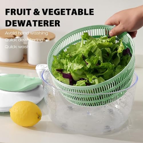 4.2L Green Salad Spinner & Lettuce Spinner for kitchen
