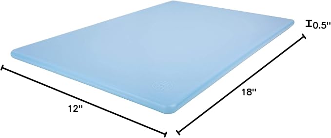 18 x 12 Large Blue Plastic Cutting Board - Image 8