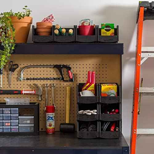 IRIS USA 8-Pack Large Stackable Storage Bins