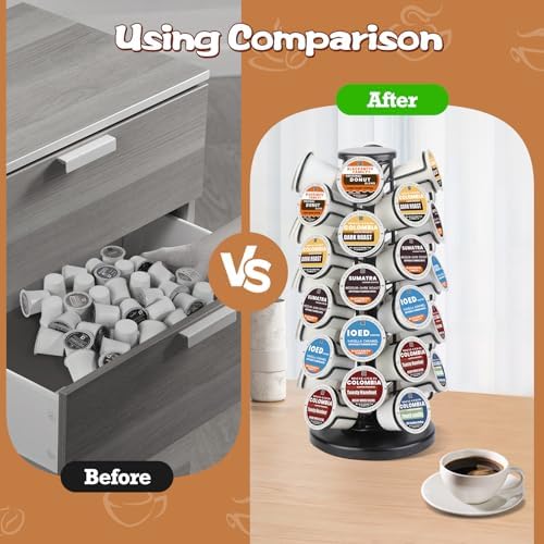 K Cup Holder Coffee Pod Storage Organizer, 40-Pod Capacity