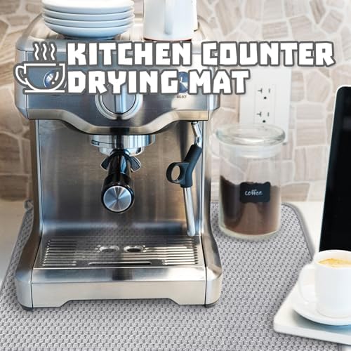 2Pcs XXL Dish Drying Mat,Absorbent Microfiber Dish Drainer