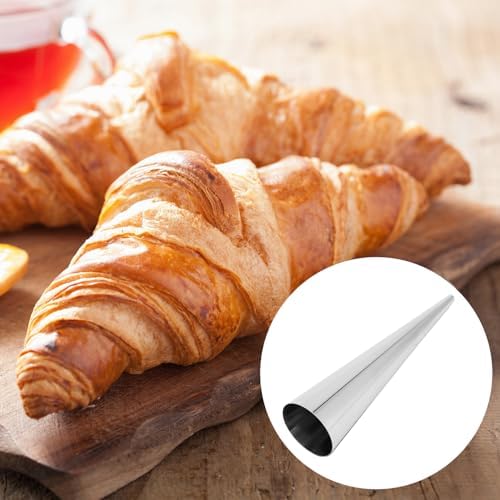50 PCS Small Cream Horn Molds for Baking, 3.5 Inch Pastry Cones Molds