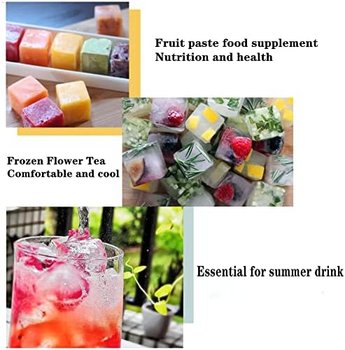 TAO CICADA Ice Cube Tray, 3 Pack Silicone Ice Cube Molds, Ice Cube