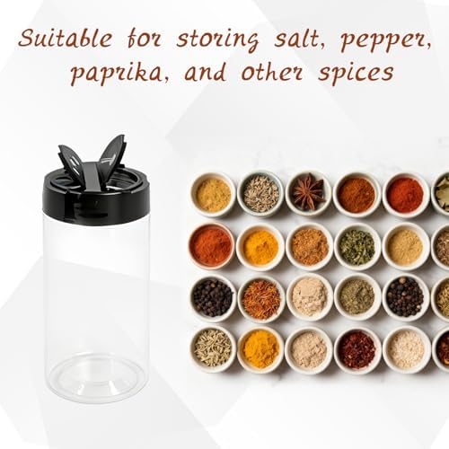 35 Pcs 8.7 oz Plastic Spice Jars with Labels and Pen Clear Kitchen