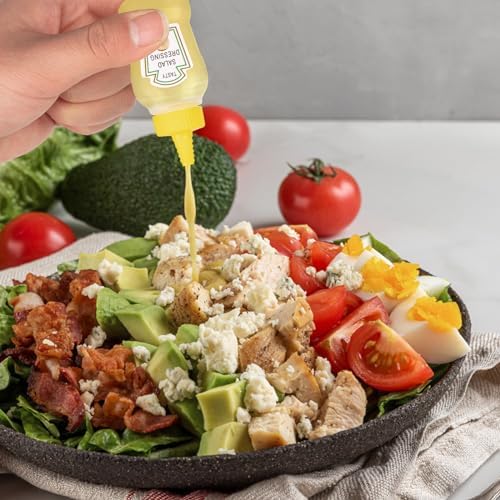 8 Pcs Mini Ketchup Bottle, Portable Mini Condiments Squeeze Bottle