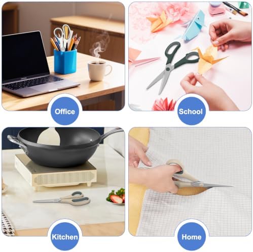 Set of 6 Scissors for Office Home Craft Sewing Fabric Teacher School