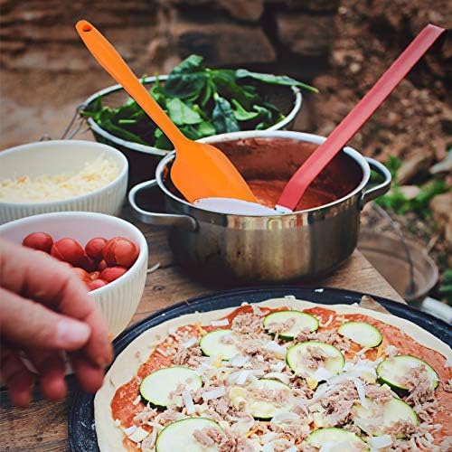 4 Piece Silicone Spatulas Heat Resistant 11inch Large Rubber Spatulas - Image 8