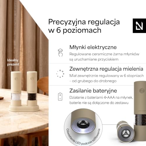 LARS NYSØM Electric Salt and Pepper Grinder Set