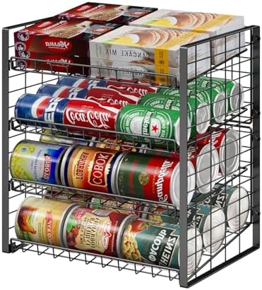 JKsmart 4-Tier Can Rack Organizer for Pantry