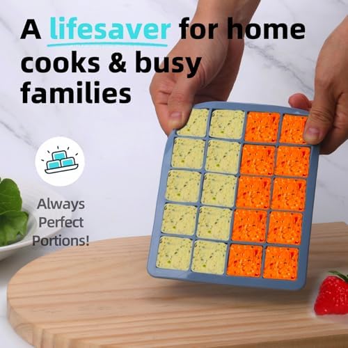 1 Tbsp Silicone Freezer Molds - Perfect for Storing Garlic, Herbs