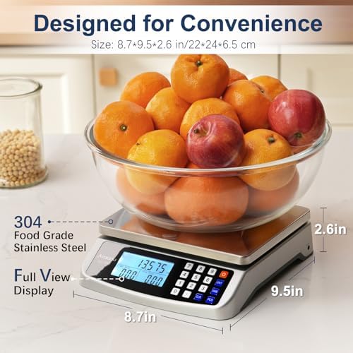 Atogou 110lb Food Scale, Commercial Kitchen Scale with Price Computing