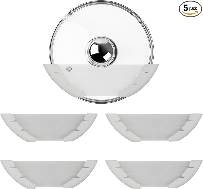 Universal Pot Lid Organizer for Cabinet, Fits 6" to 13.5" by VOBUYING