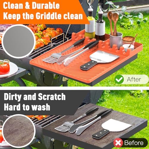 Silicone Grill Mat Compatible with Blackstone