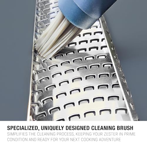 Microplane Home Series Zester & Cleaning Brush - Stainless Steel