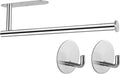Paper Towel Holder with 2 Hooks-Under Cabinet Paper Towel Holder by Kinbery