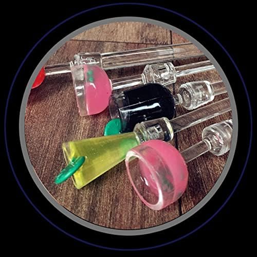 Swizzle Sticks Colorful Clear Beverage Stirrers 9.05" Drink Stirrer