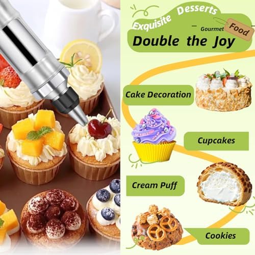 Dessert Decorating Syringe Set, Cake Filling Injector & Frosting