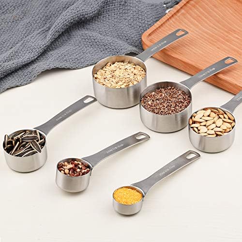 Measuring Cups Set 19, 18/8 (304) Stainless Steel Measuring Cups and