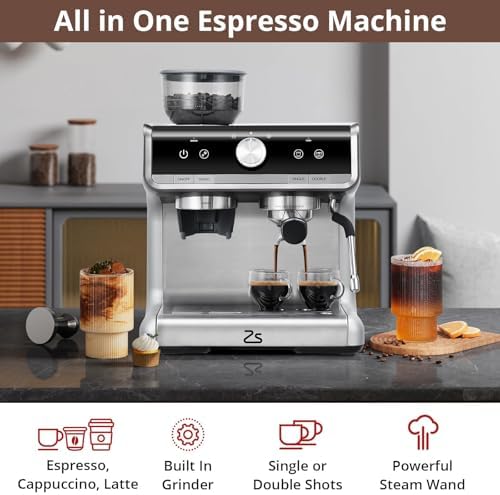 Garvee Barista Express Espresso Machine with Grinder