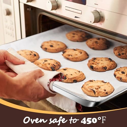 GIUOIDUO Baking Sheet with Racks Set [2 Sheets + 2 Racks], Stainless