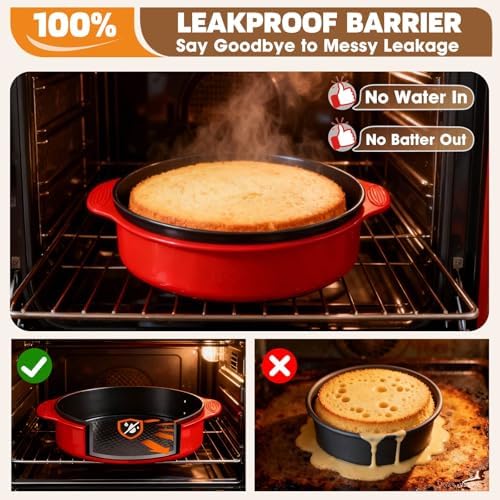 MASSUGAR 4 7 9 Inch Springform Pan Cheesecake Pan with Silicone
