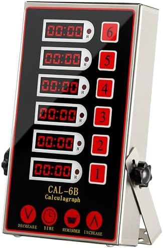 Commercial 6-Channel Digital Kitchen Timer