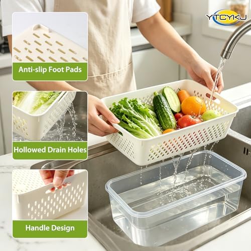 Fruit Storage Containers for Fridge, 5-Pack