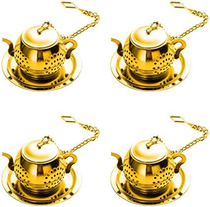 Stainless Steel Tea Filter, Tea Infuser Ball for Loose Leaf Set of 4