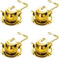 Stainless Steel Tea Filter, Tea Infuser Ball for Loose Leaf Set of 4