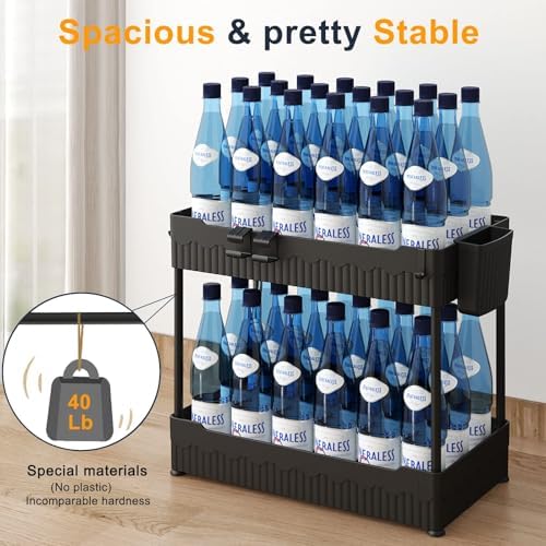 Sevenblue 2-Pack Under Sink Organizer with Hooks