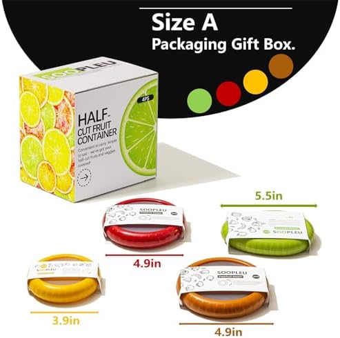 SOOPLEU Avocado & Onion Storage Holder, 4Pcs