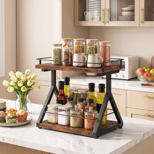 HOOBRO Coffee Mug Cup Holder, 2 Tier Mug Stand Rack for Countertop