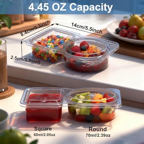 20 Pack Reusable Snack Containers with Lids, Snack Prep Containers