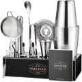 Mixology Bartender Kit with Stand, Home Bar Set Cocktail Shakers